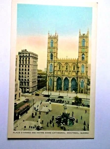Palace D' Armes und Notre Dame Kathedrale Montreal Quebec Postkarte  - Bild 1 von 2