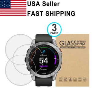 3PCS Tempered Glass Screen Protector For Garmin Epix Gen 2(47MM) - Picture 1 of 1