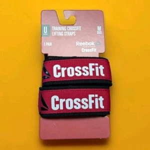 NWT Reebok CrossFit Weight Lifting Gym Training Straps Sz M Unisex CF Red Rare - Picture 1 of 7