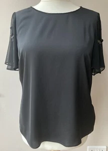 Coast 18 Black Party Embellished Top Cocktail Cruise BNWT - Picture 1 of 9