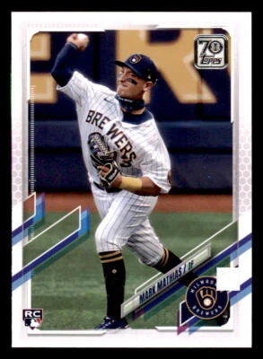 2021 Topps #421 Mark Mathias RC - Image 1 of 2