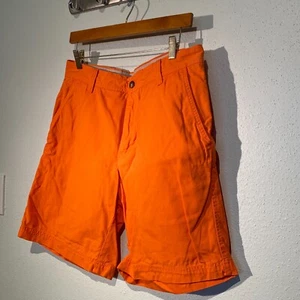 IZOD Salzwasser Herrenshorts 100 % BAUMWOLLE Taille 32" - 9" Schrittlänge in Orange - Bild 1 von 13