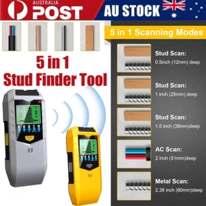 5in1 Digital Stud Finder Wall Detector LCD Metal Wood Cable Live Wire Scanner GT - Picture 1 of 15