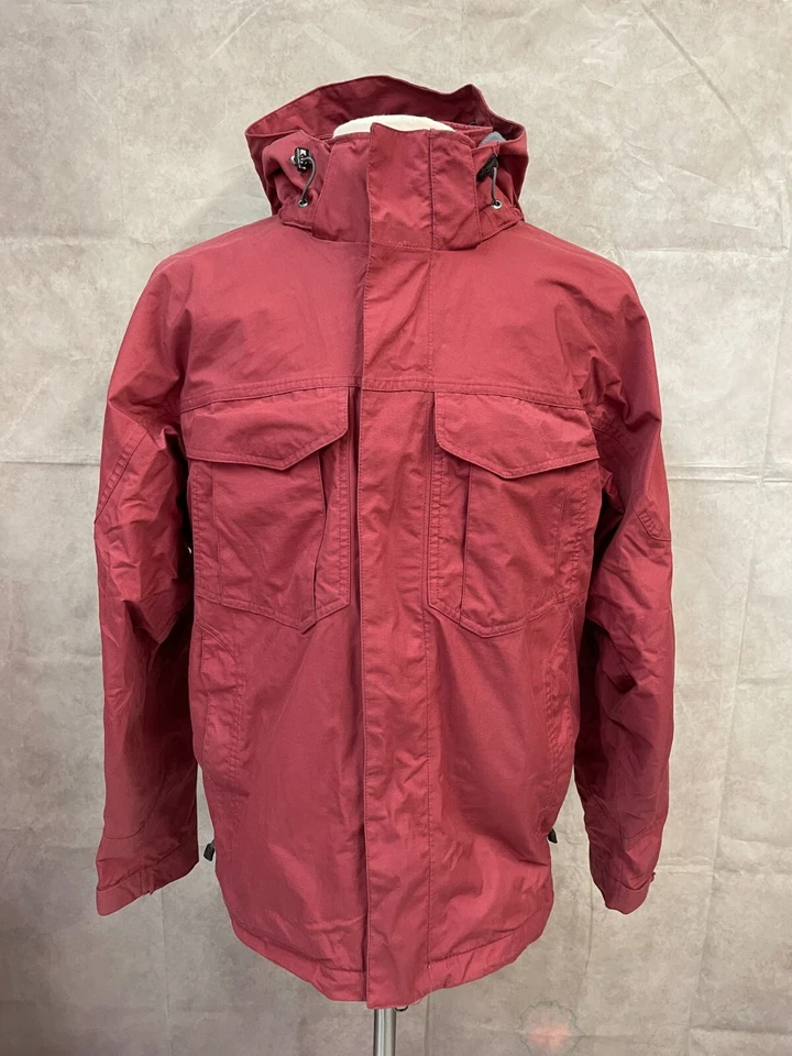 EASTERN MOUNTAIN SPORTS Jacket Mens Maroon Detachable Hood Full Zipper Size M - Image 1 of 4