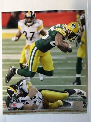 Foto brillante 8 X 10 de Greg Jennings del Super Bowl 45 Green Bay Packers Foto 1 de 2
