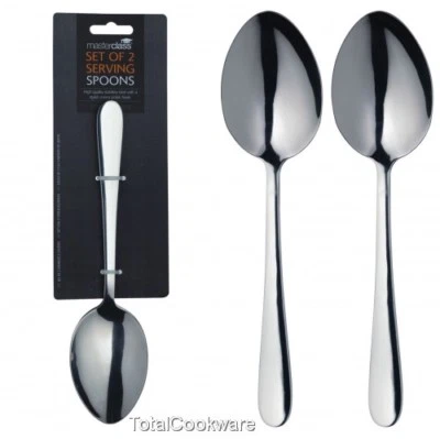 Set of 2 Master Class Superior Large 23.5cm Polished S/S Serving Spoons