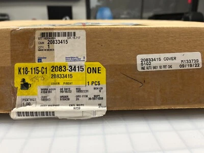 Funda de cojín de asiento de pasajero de ébano GM 20833415 genuina OEM 20833415 Foto 1 de 4