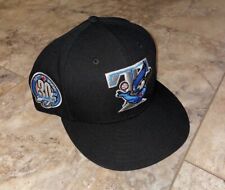 New Era 59Fifty Toronto Blue Jays Fitted Hat Blue UV 30th Side Patch 7 7/8 Black