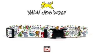 Yellow Dog Design CHRISTMAS Collar Puppy Dog Party S M L - Picture 1 of 3