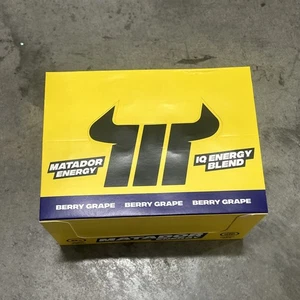 Matador Energy 1 Box mit 12 Energy Shots Brandneu Versiegelt Beere Traube - Bild 1 von 5