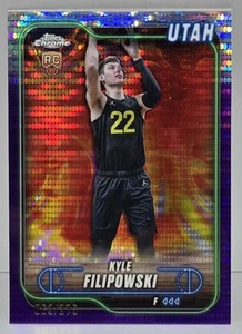 Kyle Filipowski 2024-25 Topps Chrome Basketball Rookie Purple Pulsar Sp/275 - Bild 1 von 2