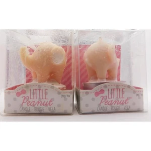 Candela elefante rosa Little Peanut 2" Kate Aspen set di 2 nuove - Foto 1 di 7