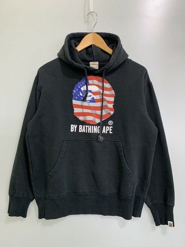 A BATHING APE (BAPE) Felpa con cappuccio uomo usata A Bathing Ape 00S stelle e righe testa