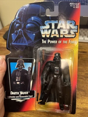 Star Wars POF "Darth Vader With Removable Cape" - Long Saber Action Figure - Image 1 of 4