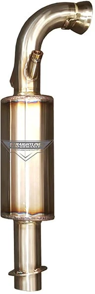 Straightline Performance Lightweight Silencer - Polished Stainless 134-207 - Image 1 of 4