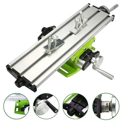 Worktable Milling Machine Work Table Cross X-Y Sliding Bench Drill Vice Tool New