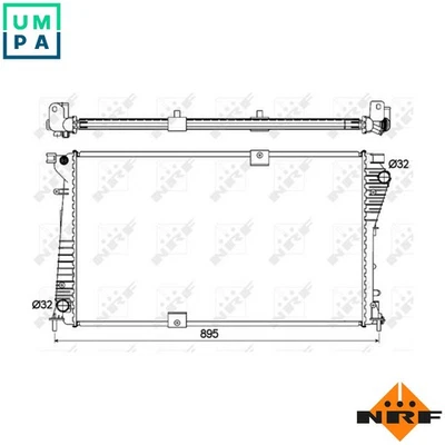 RADIATOR ENGINE COOLING 53123 FOR G9U 630 2.5L M9R780/782/784/786/788/630 2.0L - Image 1 of 4