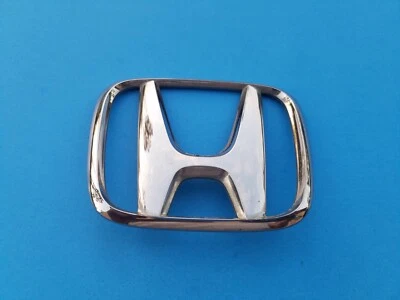 01 02 Honda Accord tampa traseira centro cromado emblema logotipo emblema símbolo fabricante de equipamento original (2002) - Imagem 1 de 3