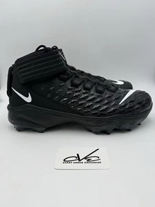 Size 14 Nike Force Savage Pro 2 Shark Triple Black Football Cleats Linemen - Picture 1 of 8