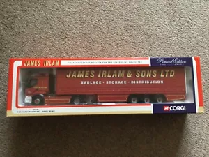 Corgi Modern Truck 75606 RENAULT PREMIUM CURTAINSIDE JAMES IRLAM & SONS LTD - Picture 1 of 3