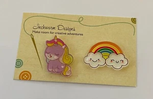 Needleminder Needle Minder Rainbow and Unicorn Minders - Picture 1 of 1