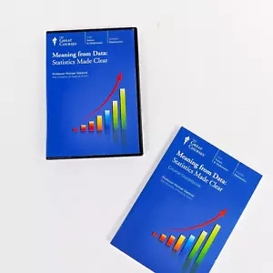 Great Courses : Meaning from Data, Statistics Made Clear, 4-DVDs & Guidebook - Imagen 1 de 7