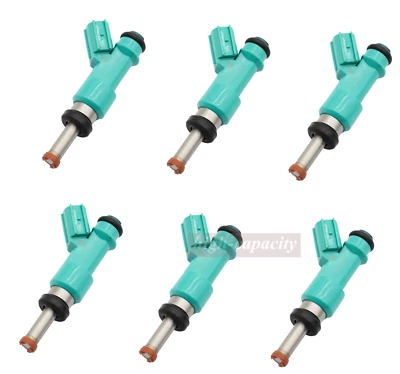 6x Inyectores de combustible Denso para 2010 2011 2012 2013 2014 2015 Lexus RX450H 3,5 L Foto 1 de 4