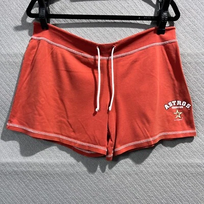 Pantalones Cortos Houston Astros Mujer XL Naranja Suelto Cordón MLB Béisbol Foto 1 de 4