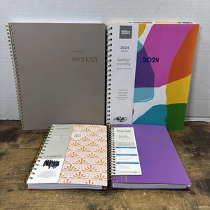 4 Assorted Standard/Travel Weekly Monthly Planners - Cambridge Blue Sky ATAG + - Picture 1 of 14