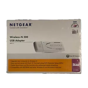 NETGEAR Wireless-N 300 USB Adapter│N300│WN111v2│RangeMax│WPS│2.4Ghz│White│Boxed - Picture 1 of 5