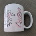 Vintage Kurven für Frauen Kaffeebecher Tasse 90er Jahre Fitnessstudio Training Souvenir weiß