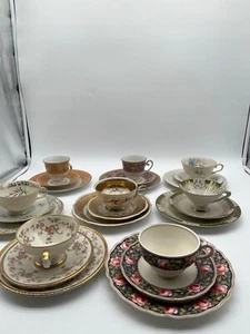 Germany porcelain trio set cup, saucer and dessert plate - Picture 1 of 14