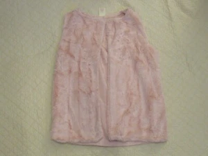 Faded Glory Girls Vest Open Front Faux Fur Blush Size XL (14-16) - Picture 1 of 10