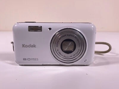 Kodak Easyshare V803 8.0MP Digital Camera White - Tested Working VGC - SEE Desc. - Image 1 of 4