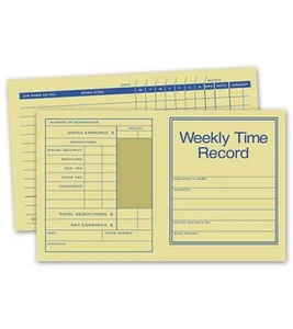 Registros de tiempo semanales tamaño bolsillo / Nebs Deluxe # 221 - Imagen 1 de 1