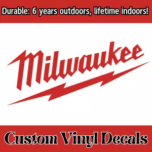 Milwaukee Tool Vinyl Decals Stickers, Saw, impact, Toolbox, hand tools, Tool Box - Picture 1 of 13