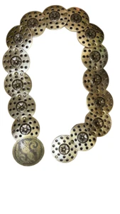 Cinturón de cintura ajustable para mujer con herrajes de acero inoxidable y redondo - Imagen 1 de 1