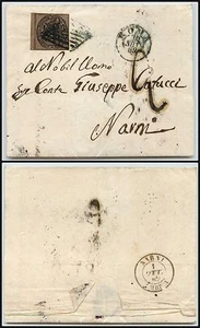 PONTIFICIO - 3 bai(4Ab) - Lettera Roma->Narni 30.9.1862 - Tassata - Picture 1 of 1