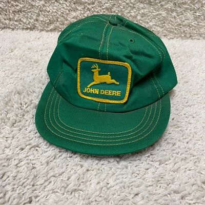 Gorra de camionero de espuma John Deere vintage verde amarilla Kentucky Snapback años 70 80 Foto 1 de 4