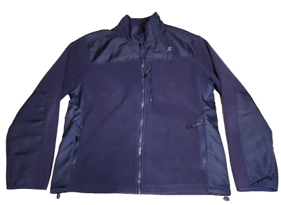 VTG Starter Men Zip Jacket Sz M 38-40 Blue High Neck Cinch Waist Zip Pockets - Image 1 of 4