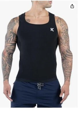 Chaleco suéter que mejora el sudor con captura de calor Kewlioo para hombre - Camisa de sauna XL Foto 1 de 4