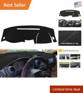 Custom Fit Dash Cover Mat for Mitsubishi Eclipse 2000-2005 - Black Polyester - Picture 1 of 6
