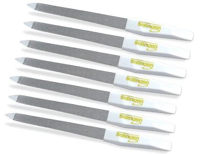 ⭐⭐⭐ 7 Solinger Nagelfeilen Solingen Saphir 15 cm Metall Feile Nagelfeile Etui - Bild 1 von 4