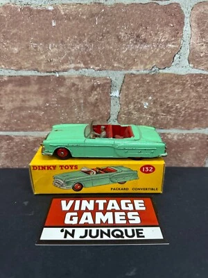 MECCANO DINKY TOYS Packard Convertible no.132 w/ Box Foto 1 de 4