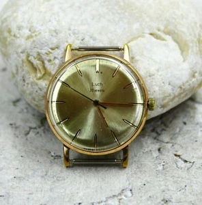 Reloj de pulsera Luch 2209 vintage soviético 23 joyas delgado URSS raro reparado - Imagen 1 de 7