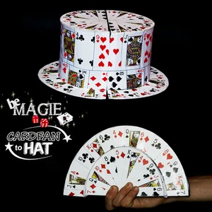 Card fan to top hat - Transformation éventail de cartes en chapeau MAGIE - Imagen 1 de 1