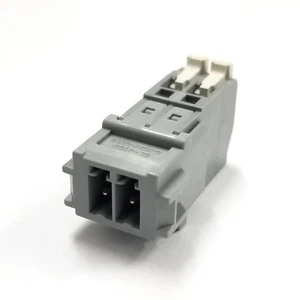 Sato Parts # SL-4000-AJ-2P, 2 Male Pin Screwless, Latching Terminal Jack - Picture 1 of 3