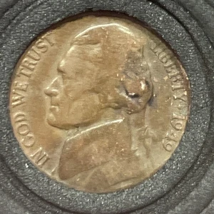 D Over D RPM & Improper Annealment Error! 1949 D Jefferson Nickel Improper Alloy - Picture 1 of 4