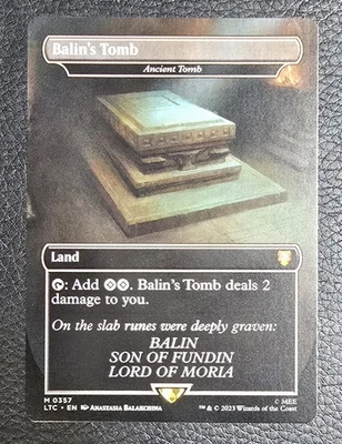 Balin's Tomb - Ancient Tomb Commander: the Lord of the Rings Regular MTG NM  - Image 1 of 2