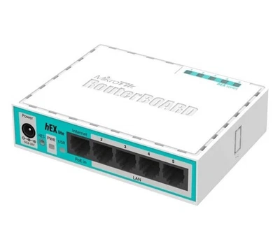 Mikrotik hEX Lite RB750r2 RouterOS L4, 64Mb RAM, 850Mhz CPU (Replace RB750) - Image 1 of 4